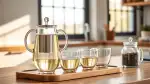 Teeservice aus Glas