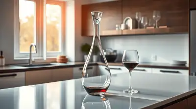 Elegante Weinkaraffen aus Glas
