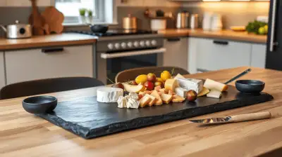 Schieferplatten zum Servieren
