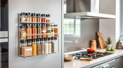 Edelstahl-Gewürzregale für moderne Küchen