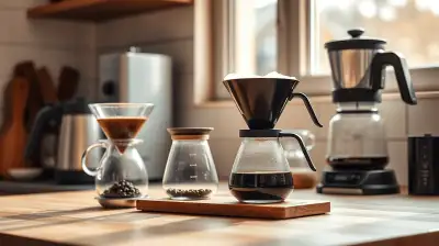 Manuelles Kaffeebrühen mit Handfilter