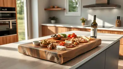 Antipasti-Arrangements auf Holz