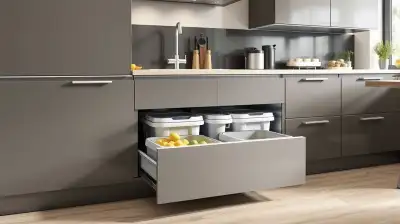 Mülltrennungssystem mit Schubladen