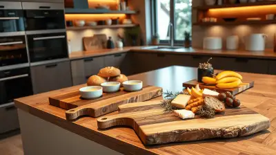 Rustikale Eleganz: Holzservierbretter und Brotkörbe