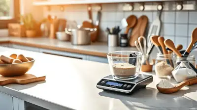 Küchenwaagen mit Batteriewechselanzeige