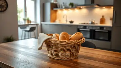 Vintage Brotkörbe und Schneidebrett-Sets mit Retro-Charme
