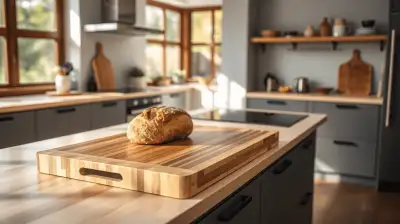 Brotschneidebrett mit Krümelfach