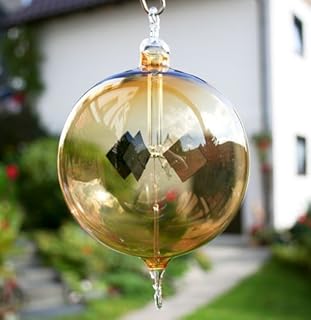 Lichtmühle mit Öse und Haken farbig (Bernstein, 70 mm)