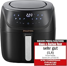 Russell Hobbs Heißluftfritteuse L 4L Rapid AirFryer [sehr kleines Gehäuse/7 Kochfunktionen/10 P…