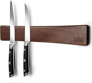 HOSHANHO Magnetleiste Messer, Messerhalter Magnetisch für Wand, Magnet Messerhalter Holz Knife H…