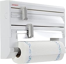 Leifheit Wandrollenhalter Parat ComfortLine-Serie für 3 Rollen, saubere Schnittkanten durch Schn…