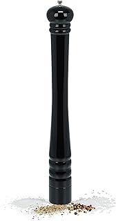 Relaxdays Salz- und Pfeffermühle, XXL Gewürzmühle, Holz, Keramikmahlwerk, manuell, HxD: 51,5 x…