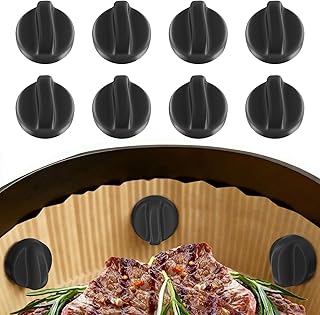 8 Stück Hitzebeständig Silikon Magnete für Airfryer, Sicherer Halt für Backpapier, Airfryer M…