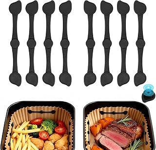 Alyvisun 8 Stück Magnete für Airfryer Backpapier, Wiederverwendbare Airfryer Magnete für Backp…