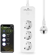 Offgridtec Smart WiFi Steckdosenleiste mit 3 Steckdosen, App-gesteuert über Smart Life/Tuya, Ech…