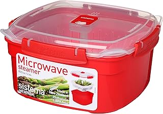 Sistema Microwave Dampfgarer mit herausnehmbarem Gareinsatz für die Mikrowelle| 2,4 l | BPA-frei…