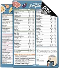 2 Stk Airfryer Kochbuch Magnetischer, Airfryer Zubehör – 180+ Rezepte Heissluftfritteuse Poster …