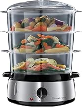 Russell Hobbs Dampfgarer [normale Größe] 9,0l (60 Minuten Timer + Abschaltautomatik, 3 spülmas…