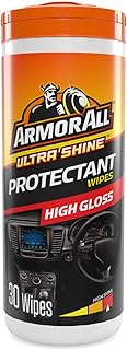 Armor All Kunststoffpflegetücher Glänzend 30 Stück, Armaturenbrett & Innenraumpflege, UV-Schut…