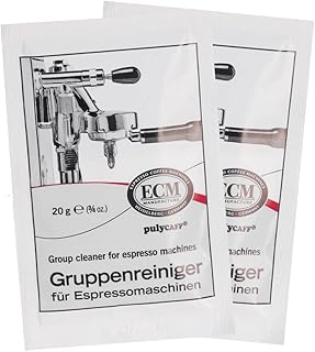 ECM Brühgruppenreiniger 5 Beutel je 20 g, Entfetter für die Brühgruppe, Reinigung mit dem Blin…