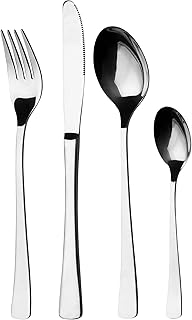 GRÄWE Besteckset für 6 Personen aus Edelstahl, Tafelbesteck Set 24-teilig, nickelfrei, rostfrei…