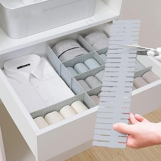 16 Stück Schubladenteiler, Schubladeneinteiler, Schubladentrenner Verstellbare Schubladen Organi…