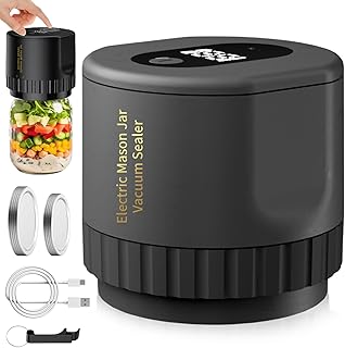 GBKDQQ Elektro-Mason-Glas-Vakuumier-Set: 10-Teiliges Elektrisches Vakuumiergerät Für Saucen, Ma…