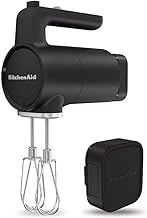 KitchenAid Handmixer kabellos – Go Cordless – Mit 7 geschwindigkeiten und soft start – 2 Edelstah…