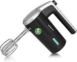 EMERIO kabelloser Akku Handmixer / -rührer – 2 Rührstäbe – 3 Geschwindigkeiten – 2000mAh/7,4V …