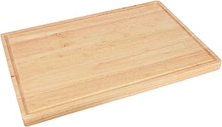 Argon Tableware 1x Hackklotz Hackbrett aus Holz – 60cm x 40cm – Extra Groß Dick Küche Essen Fle…