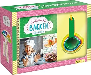 Kinderleicht backen nach Bildern. Das clevere Back-Set für Kinder ab 6 Jahren: Set mit 5 Messbec…