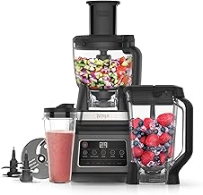 Ninja 3-in-1 Küchenmaschine & Mixer mit 5 Programmen: Mixen, Max Mixen, Hacken, Mischen, Pürier…