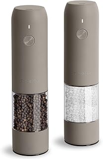 TLYSXPRO Salz und Pfeffermühle Elektrisch 2er Set, USB Wiederaufladbar, Einstellbarer Grobheit G…