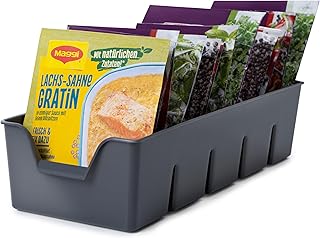 KONZEPT Gewürz Organizer für Schrank, 2er-Set, Stapelbarer Gewürze Aufbewahrung, Gewürzbehäl…