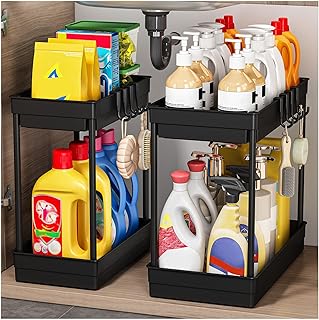 TidyTrove Küchen Organizer – Küchenschrank Organizer,2 Stück Spülschrank Organizer Unter Wasc…
