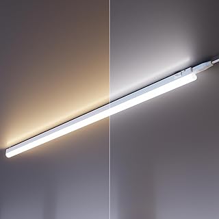ledscom.de LED Unterbauleuchte RIGEL, Farbtemperatur einstellbar, Stecker, 87cm, 10,1 W, 1122lm, …