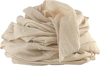 100%Mosel Musselin Dekostoff, in Natural Beige (48 cm x 5 m), 66 g/m², sehr dünner Tischläufer…