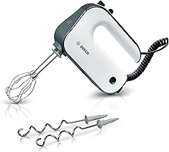 Bosch Handrührer Styline MFQ49300, 5 Stufen, 2 Edelstahl Rührbesen- und Knethaken, Spiralkabel,…