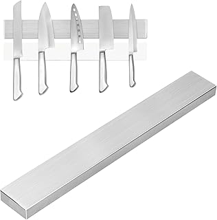 Magnetleiste Messer selbstklebend 30 cm, magnetische Messerleiste aus Edelstahl, magnetischer Mes…