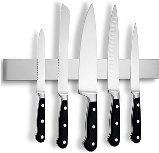 LARHN Magnetleiste Messer aus Edelstahl, 40 cm – Messerhalter Magnetisch – Magnetischer Messerblo…