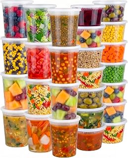 JoyServe Vorratsdosen mit Deckel Luftdicht – 48 Sets mit 54 Deckeln, 24 Vorratsdosen mit 946 ml…