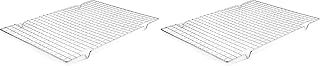 LACOR 66927 Rechteckiges Backgitter, 43 x 30 cm, Verchromter Stahl, Silber (Packung mit 2)