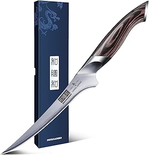 HOSHANHO Filetiermesser 18 cm Küchenmesser, Fischmesser und Ausbeinmesser | Ultrascharfer Fischf…