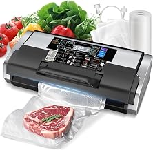 95kPa Vakuumiergerät mit doppelter Schweißnaht 10-IN-1 Profi-Vakuumierer | Inkl. 1 Rollbeutel, …