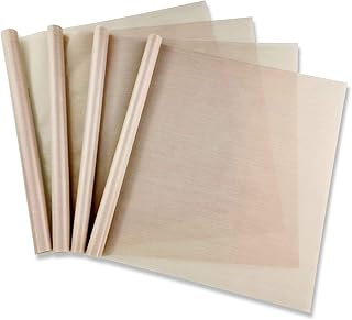 Dauerbackfolie 4er-Set braun Teflon (32 x 46cm) 260° wiederverwendbares Backpapier Backfolie hit…