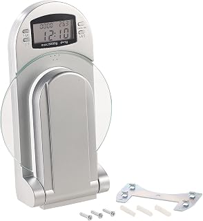 Rosenstein & Söhne Wandwaage: Digitale Küchenwaage zur Wandmontage, klappbar, Timer, 3 kg Tragk…