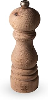 PEUGEOT – Salzmühle Paris Nature 18 cm – Klassische Mahlgradeinstellung – Aus recyceltem Holz mi…
