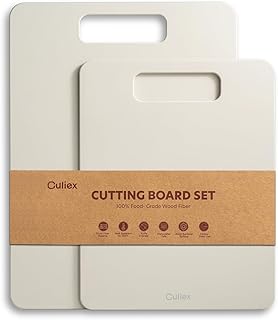 Holzfaser Schneidebrett 2er-Pack, Spülmaschinenfest Composite Cutting Board | Hohe Dichte, Ungif…