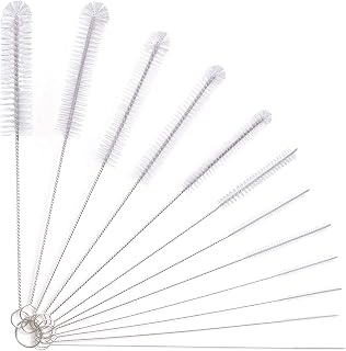 Vicloon Kleine Reinigungsbürste Für Kaffeevollautomat, 12 Pcs Strohhalm Bürste Set, Flasche Re…