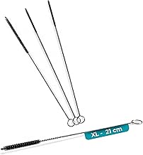 4x Reinigungsbürsten (extra klein & dünn) für Kaffeevollautomat (2mm & 4mm Ø 21cm lang) – Uni…